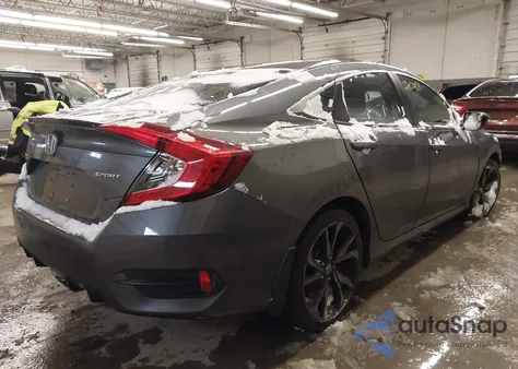 2019 Honda Civic Sport z USA, uszkodzony, nr VIN 2HGFC2F81KH560586